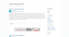 Desktop Screenshot of demo.nibbleblog.com