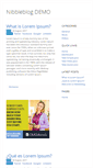 Mobile Screenshot of demo.nibbleblog.com
