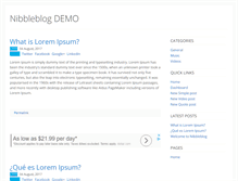 Tablet Screenshot of demo.nibbleblog.com
